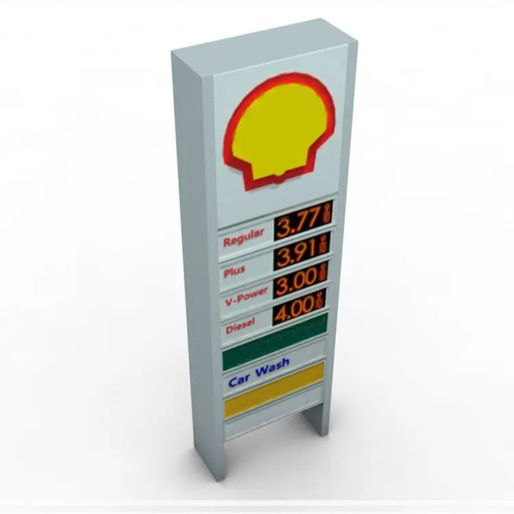 Tankstelle LED Kraftstoff Benzin Beleuchtung Schild Außen LED Preis Bildschirm Board