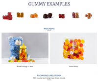 Gummies véganes de biotine et de collagène pour cheveux, peau et ongles, marque privée