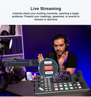 Mélangeur vidéo Quad HDM1, commutateur 4 canaux, commutateur de diffusion en direct, écran LCD FHD, contrôleur PTZ, commutateur vidéo