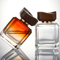 Bouteille en verre écologique carrée de 180 ml pour diffuseur de parfum DIY avec couvercle noir incliné à vis pour huile longue durée