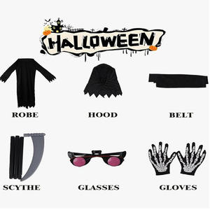 Disfraz <span class=keywords><strong>de</strong></span> Halloween <span class=keywords><strong>para</strong></span> <span class=keywords><strong>Niños</strong></span>, Disfraz <span class=keywords><strong>de</strong></span> Terror, Muerte, Zombi, Fantasma, <span class=keywords><strong>para</strong></span> Bar, Escenario, Maquillaje, Fiesta <span class=keywords><strong>de</strong></span> Baile - Product Image 2