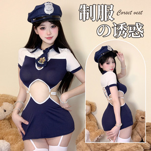 Atuendo erótico de cosplay de marinero para instructora, sexy, seductor, ajustado a la figura y a la cadera (no es necesario quitarlo) - Product Image 5