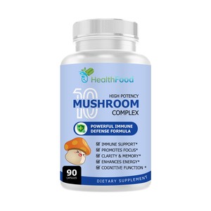 Capsules de complexe de champignons haute puissance avec Crinière de lion pour une énergie et une humeur naturelles améliorées, emballage personnalisé - Product Image 1