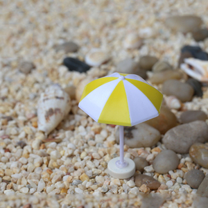 Simulated Mini Beach Umbrella <b>Miniatures</b> Craft for Seabeach Landscape Decorations Tiny Parasol Desktop Ornaments DIY Accessories - Product Image 6