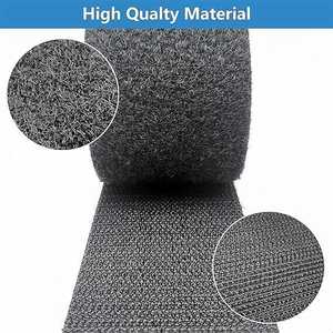 Cinta de Contacto Autoadhesiva Elástica de 12 Pulgadas, Blanca, con Gancho y Bucle, Resistente al Calor, Ecológica, 100% Nailon, Roja - Product Image 2