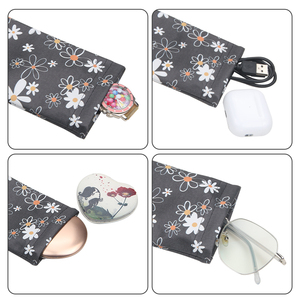 Bolsa de Maquillaje Multifuncional de Cuero PU, Segura y a Prueba de Derrames, con Cierre Automático de Resorte - Product Image 6