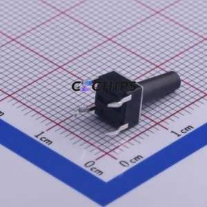 STP-1230D Tactile Switch Through hole Component (THT)-4P,6x6mm Switch Single Pole Single Throw Round Button 1.6N Through Hole - Product Image 1