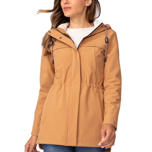 Veste coupe-vent brodée en tricot pour femme, légère, imperméable et respirante, idéale pour la randonnée en extérieur en hiver, avec fermeture éclair - Product Image 1