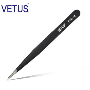 ESD-12 chống tĩnh Nhíp nhựa cho thiết bị điện tử/ESD an toàn nhựa Tweezer/chống tĩnh điện phòng thí nghiệm công cụ - Product Image 2