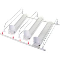 Organisateur de bouteilles automatique pour réfrigérateur, largeur réglable, système de gestion intelligent, étagère à boissons à double ressort, poussoir coulissant