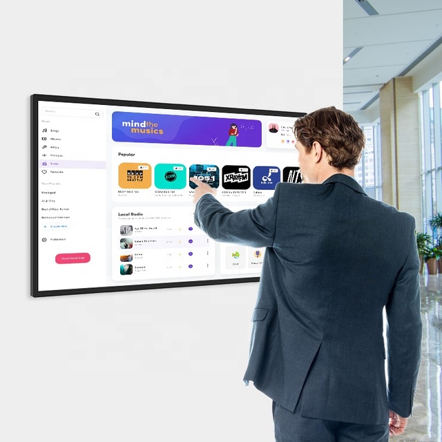 21.5 32 43 50 55 Inch 1080P 4K Touch Screen Panel Capacitive Digital Display Interactive Kiosk Touch Screen Monitor