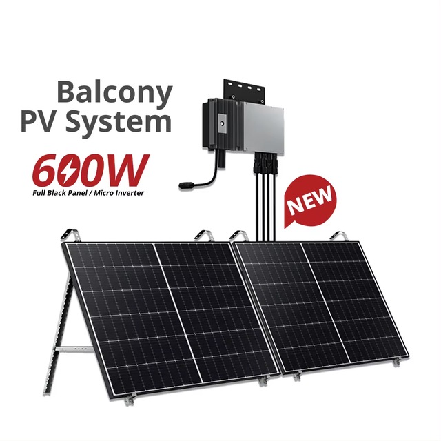 Solar Micro Inverter System Kit Balcony Photovoltaic System Power Plant 600W 800W Complete Solar on Balcony