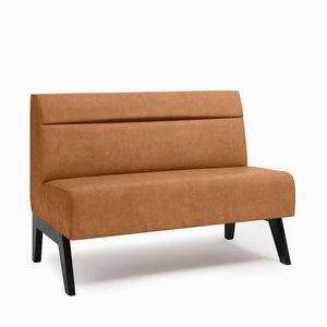 Sedia da Pranzo Imbottita con Struttura Nera per Bistrot di Lusso, Area Ristorazione di Hotel Boutique, Caffè di Tendenza - Product Image 5