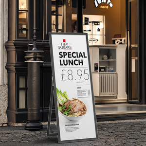 Boze hiện đại hợp kim nhôm có thể gập lại 60x160cm hiển thị quảng cáo chống gió di động cho các sự kiện thương mại - Product Image 1