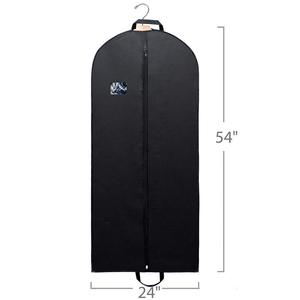 Total noir costume couverture sac pliant personnalisé imprimé Logo <span class=keywords><strong>robe</strong></span> couverture costume anti-poussière <span class=keywords><strong>lin</strong></span> réutilisable coton vêtement sac nouveau Style - Product Image 5