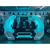Nouveau design d'intérieur commercial 3 DOF Motion Platform Vr Motion Chair Four-seat Spaceship VR Cinema avec jeu de tir