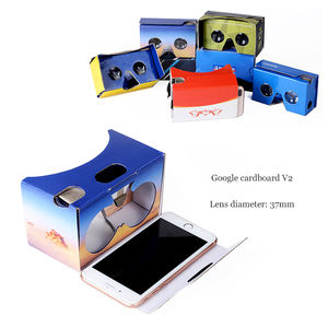 カスタム印刷された紙<span class=keywords><strong>3D</strong></span>バーチャルリアリティメガネGoogle段ボールVRガラスAndroid IOS用 - Product Image 5