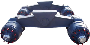 Suspension à bogies rigides robustes, 2 essieux, équipement de roulement en acier haute résistance pour semi-<span class=keywords><strong>remorque</strong></span> surbaissée - Product Image 6