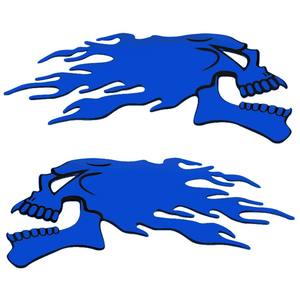 PVC גולגולת אופנוע מדבקת מיכל דלק מדבקת לאטה לרכב - Product Image 5