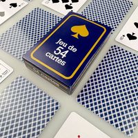 Cartes à jouer de poker Contract Print 290gsm, mini deck, imperméables, avec finition brillante et lamination lisse, pour plage, bar, piscine, fête