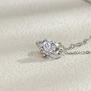 Collana Love <span class=keywords><strong>Galaxy</strong></span> <span class=keywords><strong>con</strong></span> Cuore Circondato da Zirconi, Design Unico, Ciondolo <span class=keywords><strong>con</strong></span> Diamante, Catena per Clavicola, Gioielli da Donna, Vendita all'Ingrosso - Product Image 4