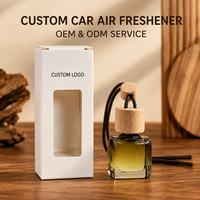 Diffuseur de parfum pour voiture personnalisé, flacon carré en verre suspendu avec bouchon en bois, avec votre logo, fabricant OEM ODM, marque privée, vente en gros