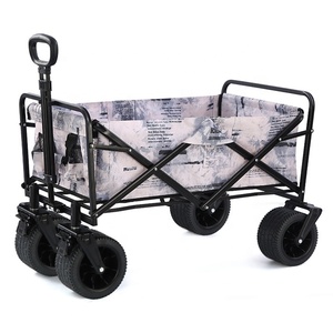 Carrito de Compras Plegable Portátil Todoterreno Grande de Acero Inoxidable OEM con Ruedas Tipo <span class=keywords><strong>Hummer</strong></span> para Campistas - Product Image 1