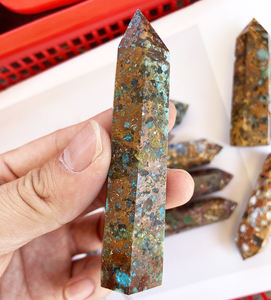 Avigers — tour d'opale colorée pour fengshui, baguette d'océan naturelle, Point de guérison, vente en gros - Product Image 4