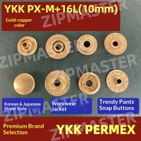 Kancing Tekan Logam Empat Cabang PERMEX M GLT Warna Emas Perunggu; Kancing Tekan Putih Besar Pilihan Terbaik Jepang Korea