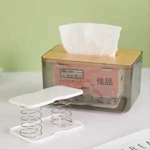 Acryl Tissue Box Holder mit Abdeckung Rechteckige Facial Tissue Dispenser Box Case für durchsichtigen Kunststoff Trockner Sheet Container