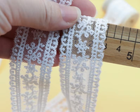3cm Mesh Milk Silk Embroidery Lace Factory Breathable Lolita Hand-made Embroidery Lace Accessories Nonwoven Technics
