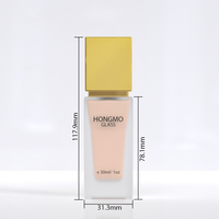 Vente en gros de flacons cosmétiques en verre vides de 1 oz (30 ml) avec pompe, emballage personnalisé de luxe avec logo pour fond de teint liquide et lotion