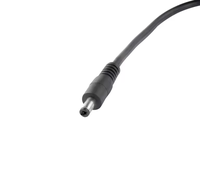 Câble d'extension de prise d'alimentation AP-5521, 50A /DC, longueur 200 mm, noir, rond, câble de 6 mm de diamètre extérieur