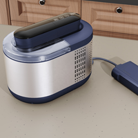 Machine à crème glacée automatique: Machine à crème glacée molle et ferme polyvalente pour les glaces maison, les sorbets, les yaourts glacés,