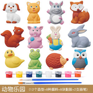 Kit Artigianale per Dipingere Statuette in Ceramica, 6 Pezzi per Confezione, Stampi in Gesso per Disegnare Bambole Fai-<span class=keywords><strong>da</strong></span>-Te - Product Image 4