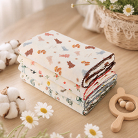 Couverture de réception pour bébé réutilisable, super absorbante, douce, respirante, en coton, respectueuse de la peau, couverture d'emmaillotage pour nouveau-né