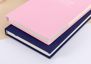 Journal en <span class=keywords><strong>lin</strong></span> personnalisé couverture rigide Gratitude Journal A5 fournitures scolaires journal de fantaisie beau Journal de bonne qualité - Product Image 3