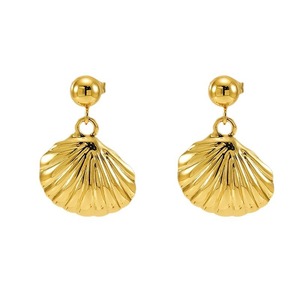 ZOGXIN Ocean Theme Drop <b>Earrings</b> Gold Starfish <b>Octopus</b> Shell 18K Stainless Steel Party Fashion Jewelry - Product Image 5