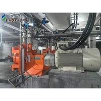 Mesin Penghalus Kertas Baja Yunda SS304 Double Disc Refiner 15000 L/mnt Peralatan Penghalusan Konsistensi Rendah PLC Feeding Gear Hemat Energi 380V