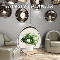 Porte-pot de fleurs suspendu en métal de style bohème européen, durable, pour plantes d'intérieur et d'extérieur, panier pour plantes pour la décoration du jardin