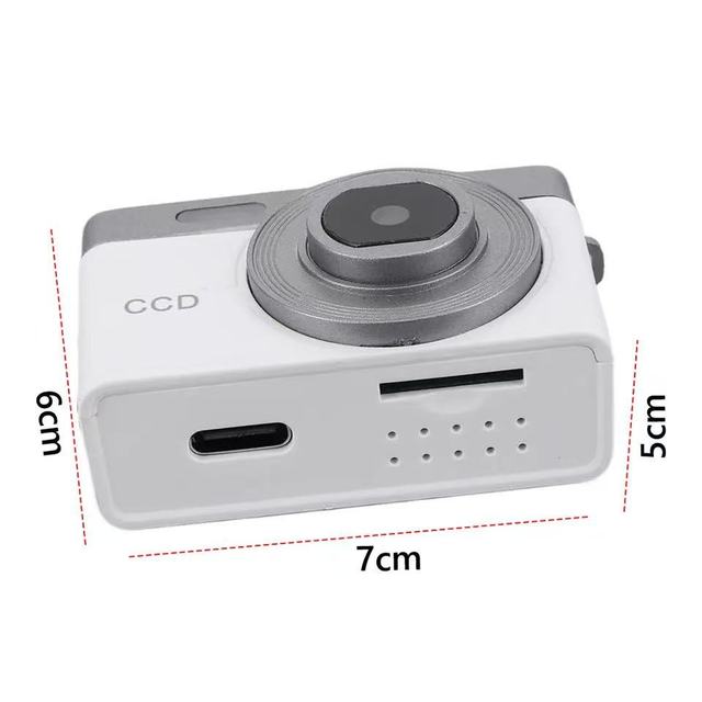 MIni 1080p Mini Keychain Camera with Polarized Small Plastic Camera Flair Keychain Screen Retro Mini Keychain Camera