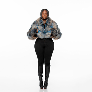 <span class=keywords><strong>Cappotto</strong></span> <span class=keywords><strong>Invernale</strong></span> da <span class=keywords><strong>Donna</strong></span> in Vera Pelliccia di Volpe Naturale, Vendita all'Ingrosso e Personalizzazione Direttamente dalla Fabbrica - Product Image 2