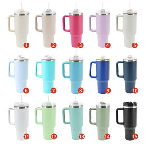 Gobelet isotherme en acier inoxydable à double paroi de 40 oz avec logo personnalisé, tasse à café de voyage, gobelet de 40 oz avec poignée - Product Image 3