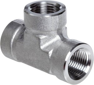Conector en T de Acero Inoxidable 316 de Alta Calidad de 1 Pulgada con Extremos Hembros, Superficie Lisa, OEM Personalizable, Flexible para Sistemas de Agua - Product Image 3