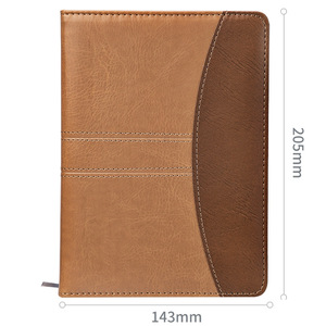 Deli Leather Notebook 25K 160 Pages 205mm x 143mm Business Office Portable - Product Image 1