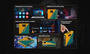 Enregistreur encodeur <span class=keywords><strong>3</strong></span>-<span class=keywords><strong>en</strong></span>-1 AVMATRIX SE2017 |   Enregistrement et diffusion <span class=keywords><strong>en</strong></span> continu SDI/1080P60 avec RTSP/RTMP/SRT, audio <span class=keywords><strong>3</strong></span>,5 mm, carte SD/stockage USB - Product Image 6