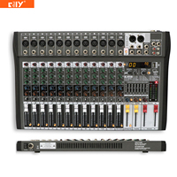 MX99-12i Console de mixage audio 12 canaux avec écran numérique intégré, lecteur MP3, 99 DSP, système de monitoring indépendant des casques et affichage des niveaux