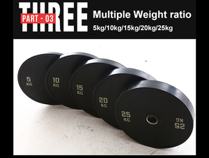 Poids libres OEM Fitness avec plaques d'haltérophilie en caoutchouc anti-choc et antidérapantes conçues pour protéger le <span class=keywords><strong>sol</strong></span> - Product Image 5