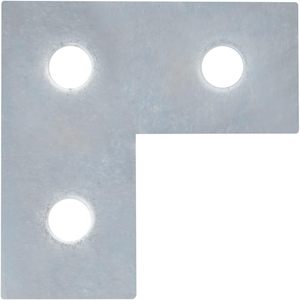 MISA MISA05 Support triangulaire à 3 trous, plaque plate de 5 mm d'épaisseur, pour profilé 1 5 8, équerre d'angle, zingué, carbone standard - Product Image 4