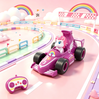 Kart RC 2,4 GHz avec lumière et son, voiture télécommandée avec rotation à 360 degrés pour garçons et filles